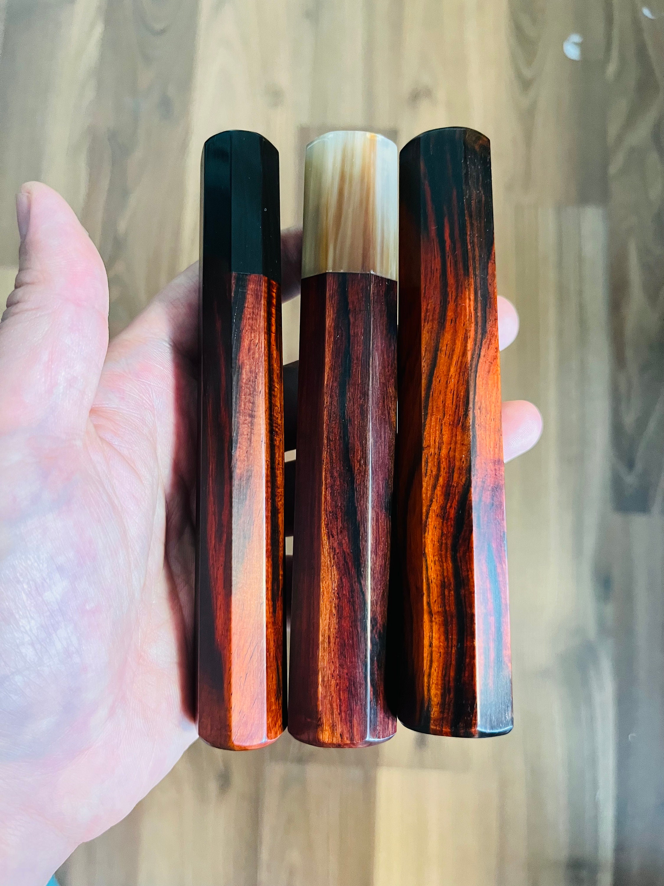 Customized Japanese Knife Handle/ Wa D Oval Handle/buffalo Etsy Australia