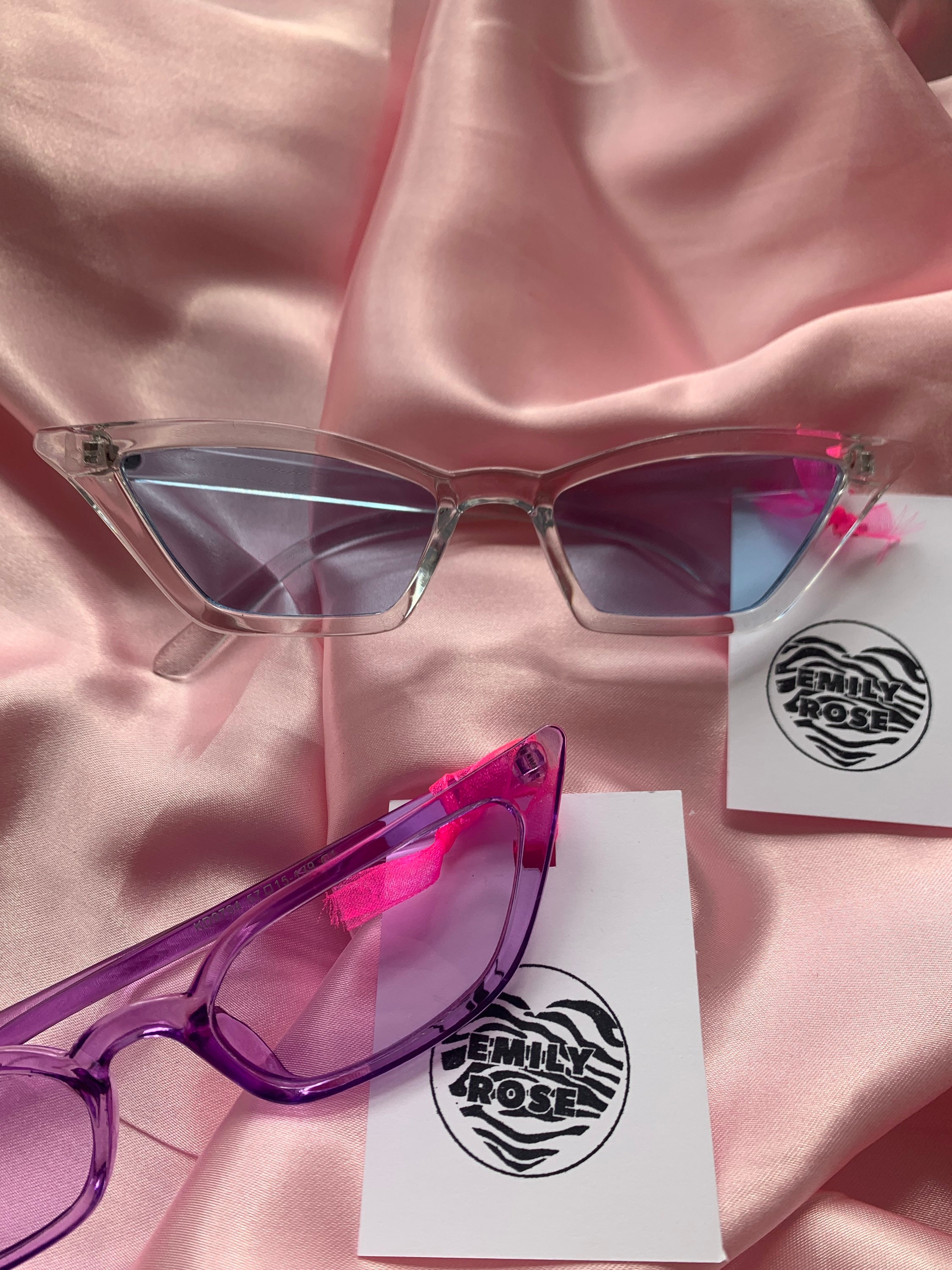 Cat Eye Retro Transparent Sunglasses y2k festival 90s 00s | Etsy
