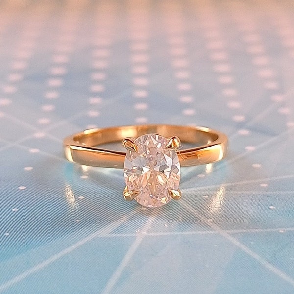 Cubic Zirconia Engagement Ring - Etsy