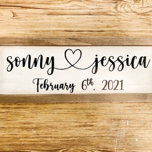 Wedding Sign / Couples Sign / Family Sign Custom Farmhouse Wall Decor