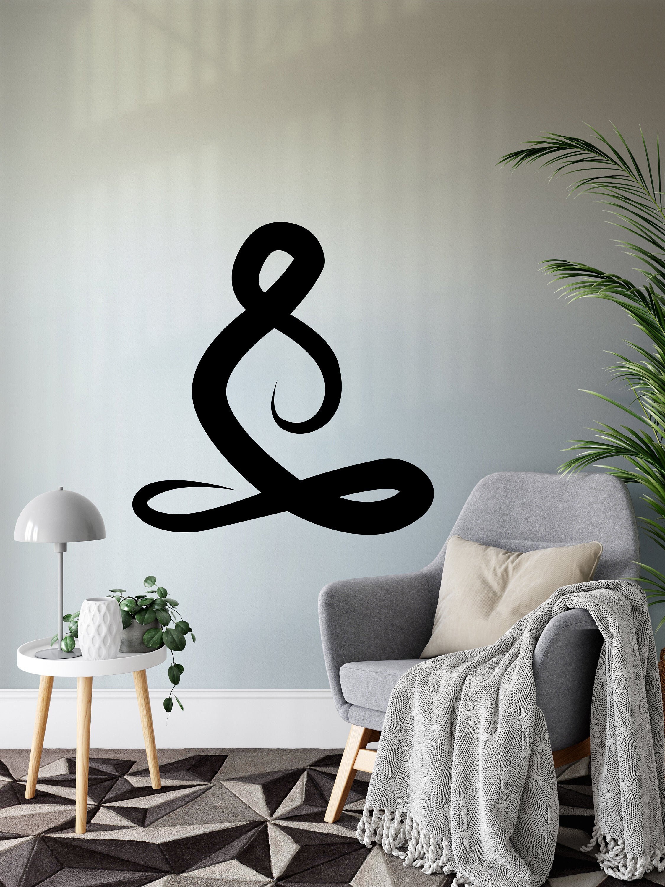Yoga Vinyl Wall Decal Yoga Decor For Yoga Room Studio Living Etsy
