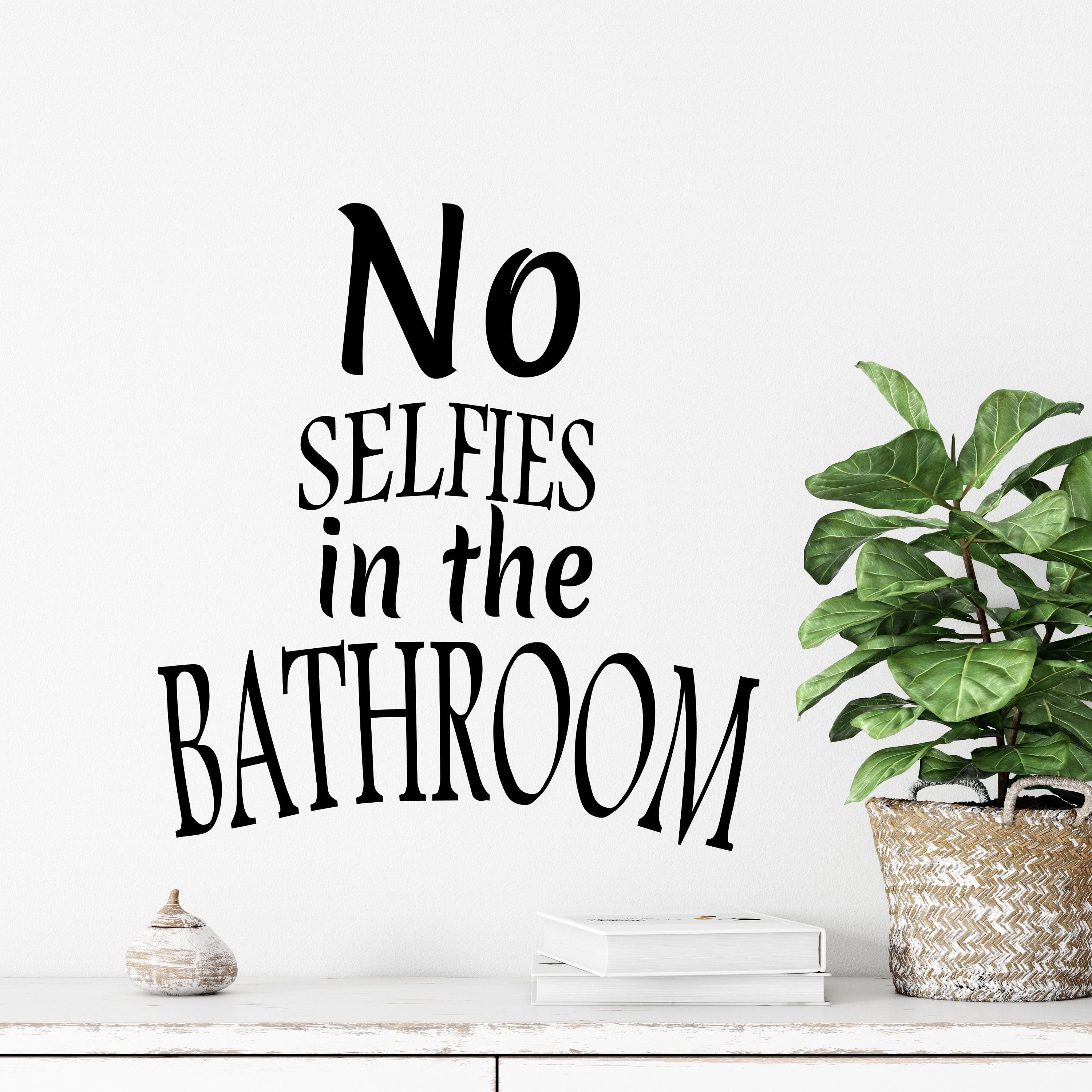 Bathroom Vinyl Wall Decal Bathroom Decor Removable Etsy