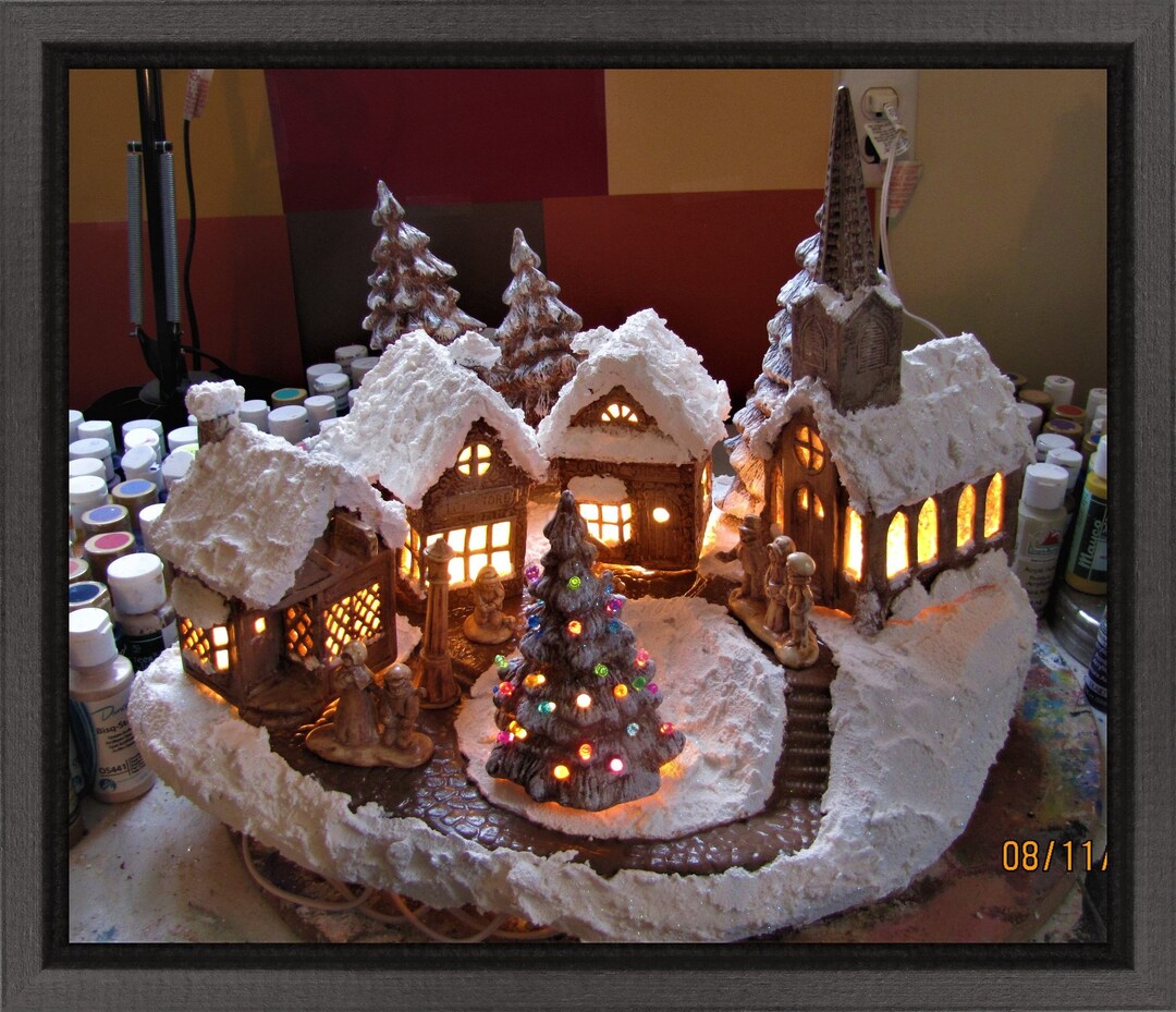 Christmas Village Set Etsy Canada