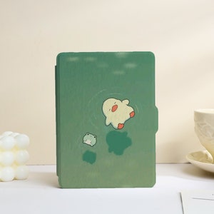 Funda con diseño de pato amarillo y verde para Kindle Paperwhite 1/2/3/4, Kindle 2019/2022, Kindle Paperwhite 2021 y Kindle 11.º.