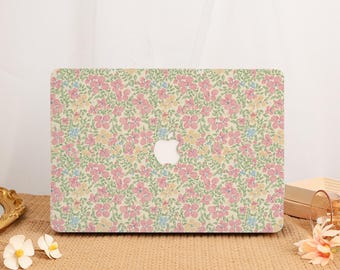 Custodia per MacBook con fiori rosa, elegante cover per laptop, custodia minimalista per MacBook Neo Air Pro, MacBook Pro 16 14 13 Air 15 13