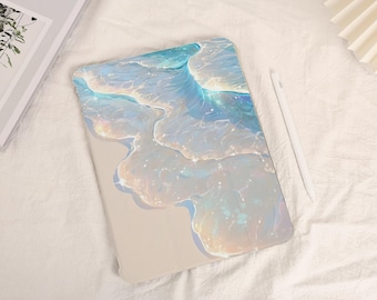 Glitter Water Wave iPad Case - Stylish Protective Cover