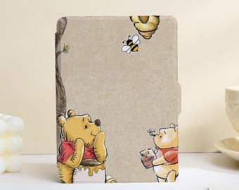 Kubuś Puchatek, etui na Kindle z paskiem, etui na Kindle'a 11./10. generacji/Colorsoft/Paperwhite 12./11./Kobo Libra, akcesoria Kindle