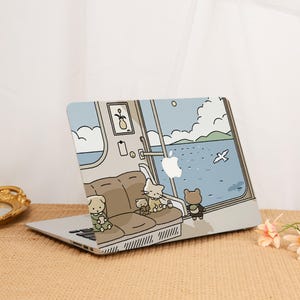 Cartoon Animal Travel MacBook Case for New 2025 M4 Air 15/13 Inch A3240 A3241 Laptop Cover for MacBook Pro 13 14 15 16 Inch 2024 M3 M2 M1