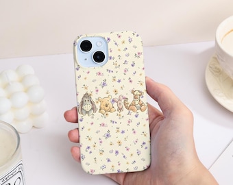 Cute Winnie The Pooh iPhone Case,Slim/Tough Girly Phone Cover,Case for iPhone 17 16 15 14 13 12 Pro Max,Case for iPhone 17Air 17E 16E 17Pro