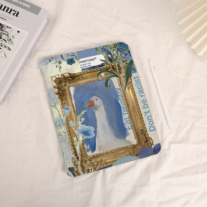 The Duck In Mirror iPad Case For iPad 10.9" 10.2" 9.7" 11 inch, iPad Air 6 3 4 iPad Pro iPad 2022 2021 2024 iPad mini 6 iPad 10th Case