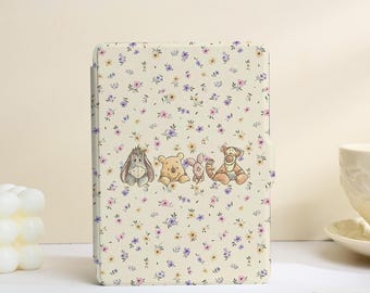 Etui na Kindle z motywem Kubusia Puchatka i paskiem, etui na Kindle'a 11./10. generacji/Colorsoft/Paperwhite 12./11./Kobo Libra, akcesoria Kindle