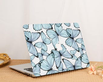 Blue Butterflies MacBook Case,Stylish Laptop Cover,Minimalist MacBook Case,Case for MacBook Neo Air Pro,Macbook Pro 16 14 13 Air 15 13 Case