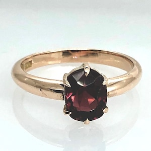 Antique Oval Garnet ring