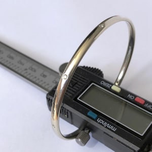 White gold diamond bangle