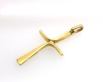 Hand made gold cross