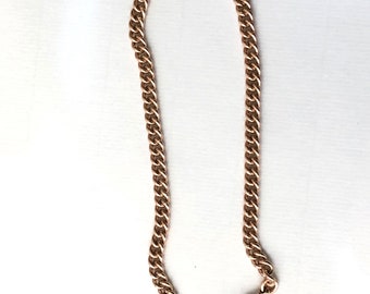 Vintage fob chain  hand made in solid Rose gold