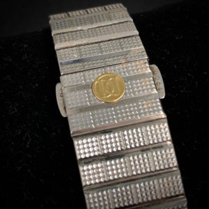 Daniel Mink 1900 collection wrist watch with 18 carat gold bezel and steel case and links image 4