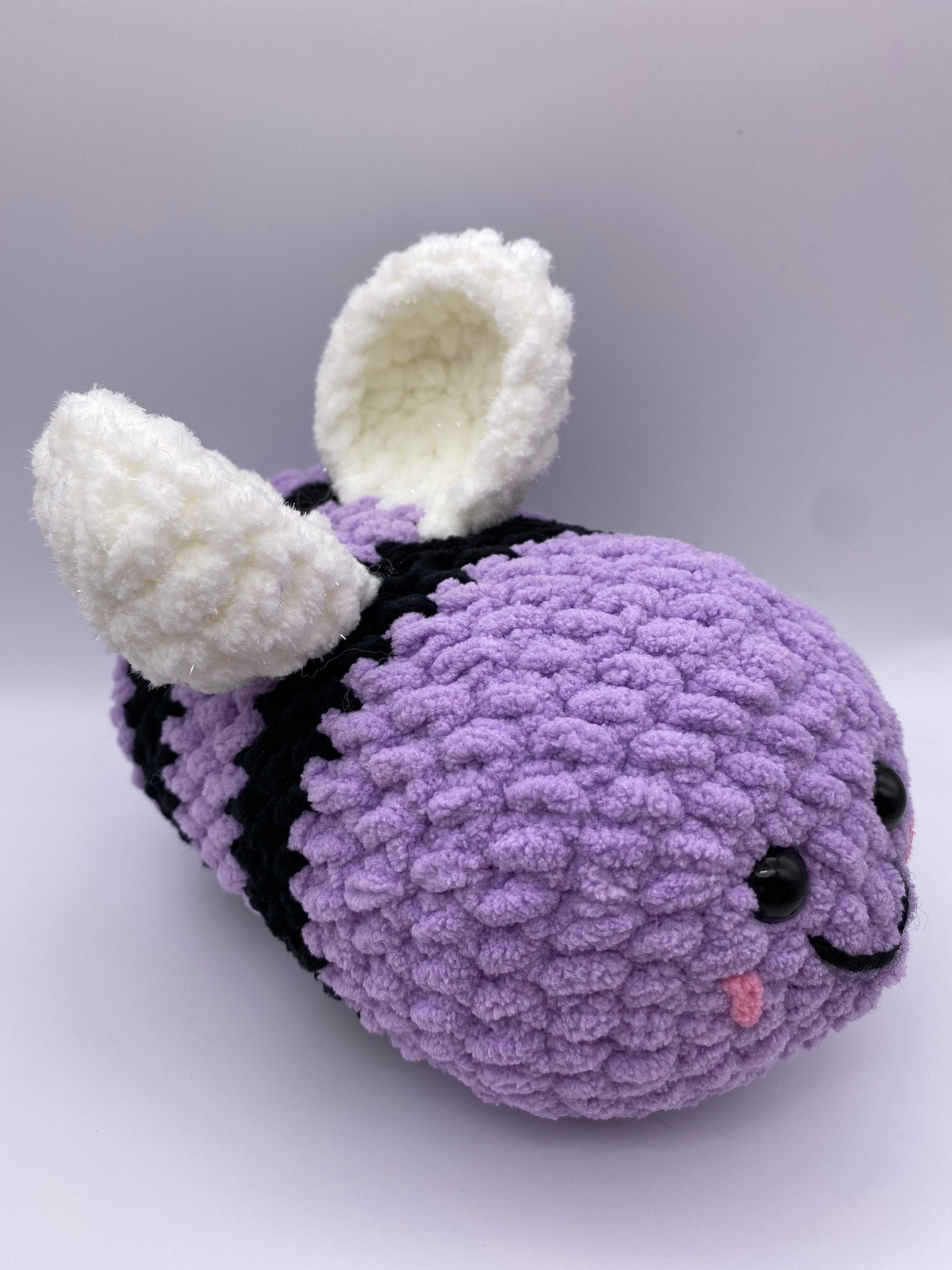Purple Bumblebee Yarn Plushie Soft Cuddly Toy Busy | Etsy
