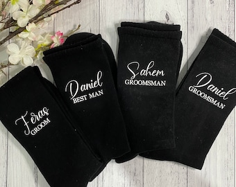 Personalised Socks | Personalised Groomsman Socks | Personalised Wedding Socks | Groomsmen Gifts | Groomsmen Proposal | Best Man Gifts