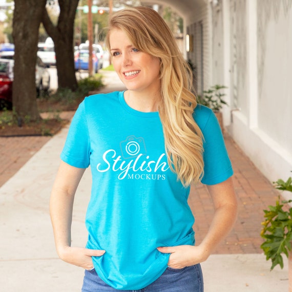 Bella canvas aqua Clearance