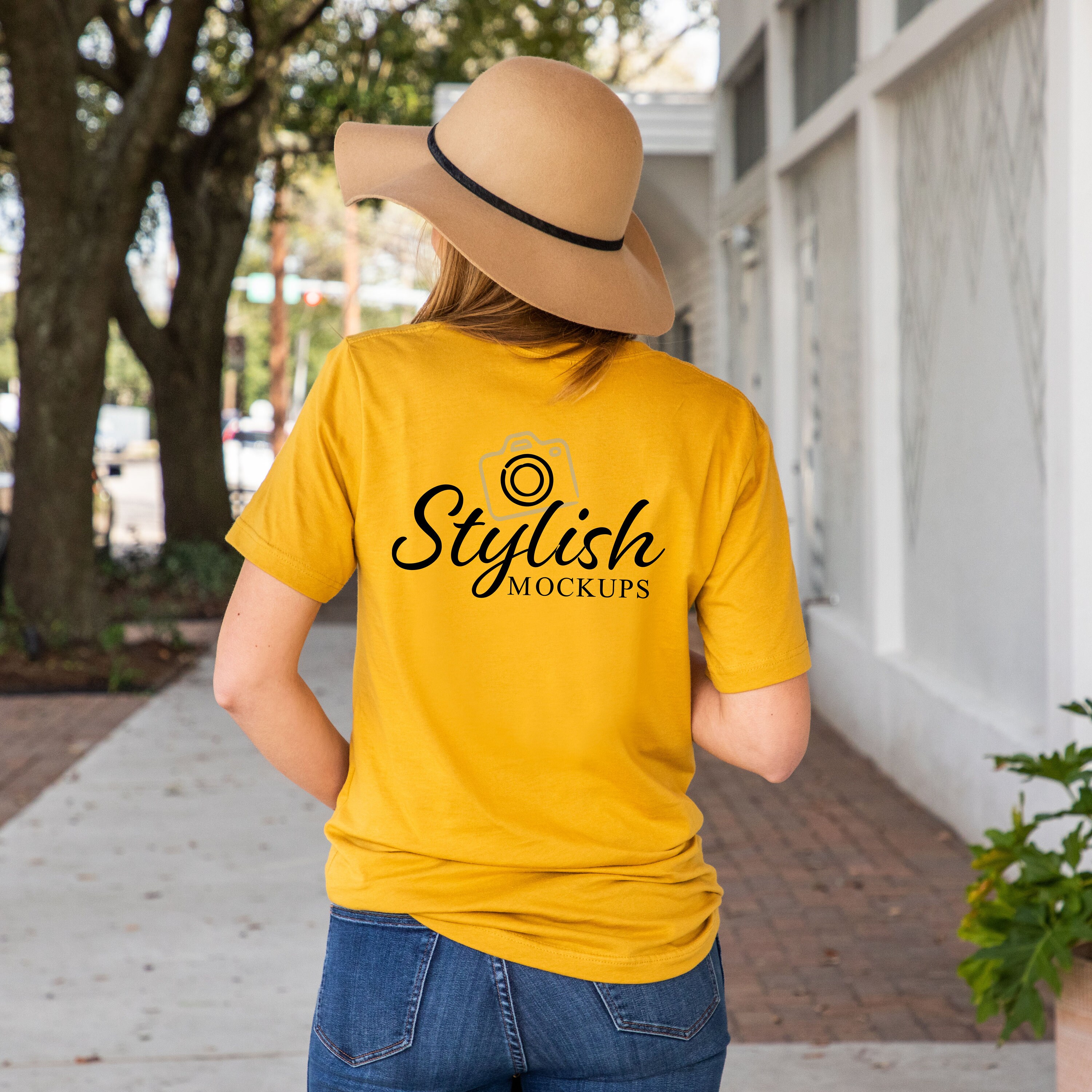 bella canvas mustard yellow shirt