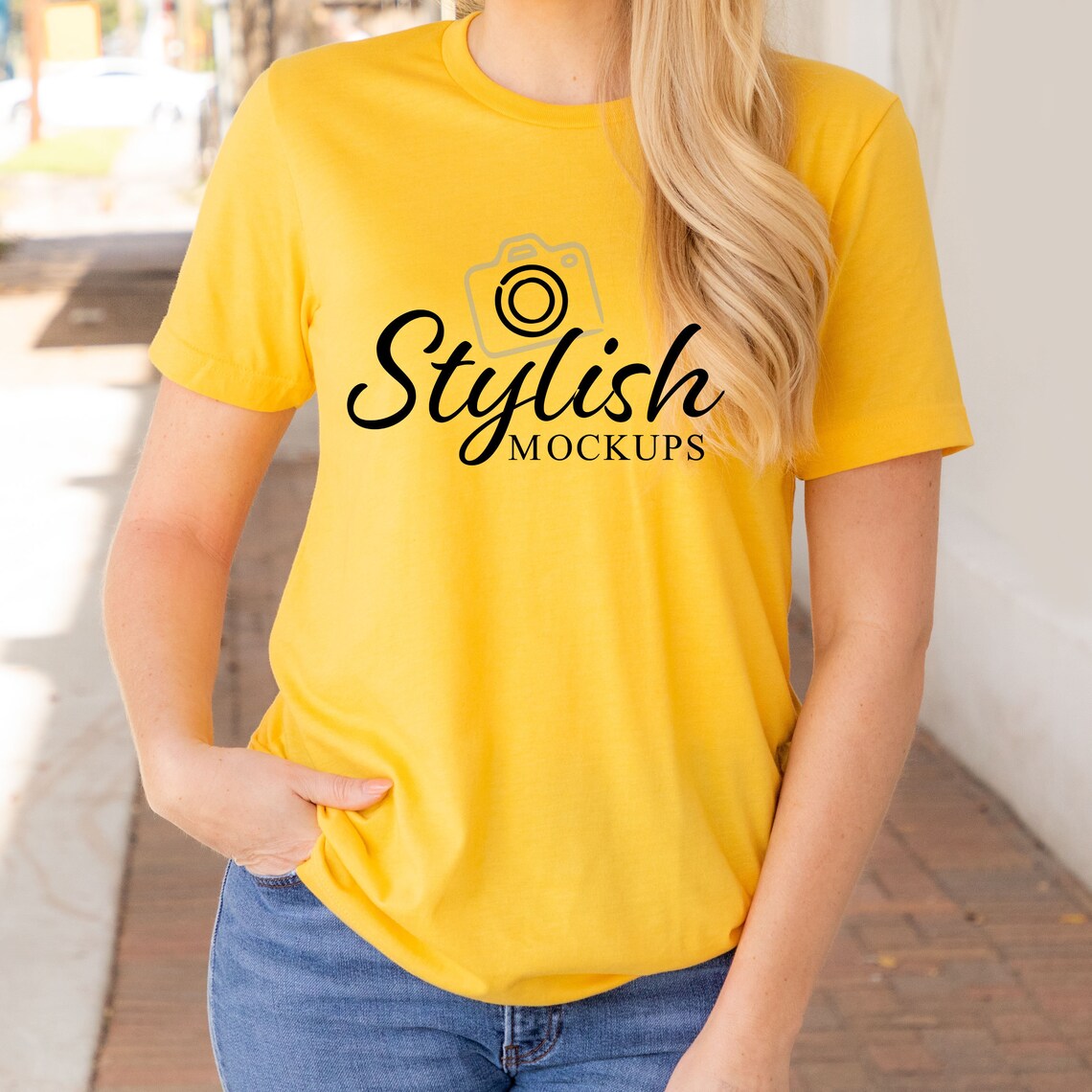 bella canvas heather yellow gold