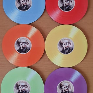 Madonna Finally Enough Love Vinyl Record Style Cork Backed Coasters (Set of 6)