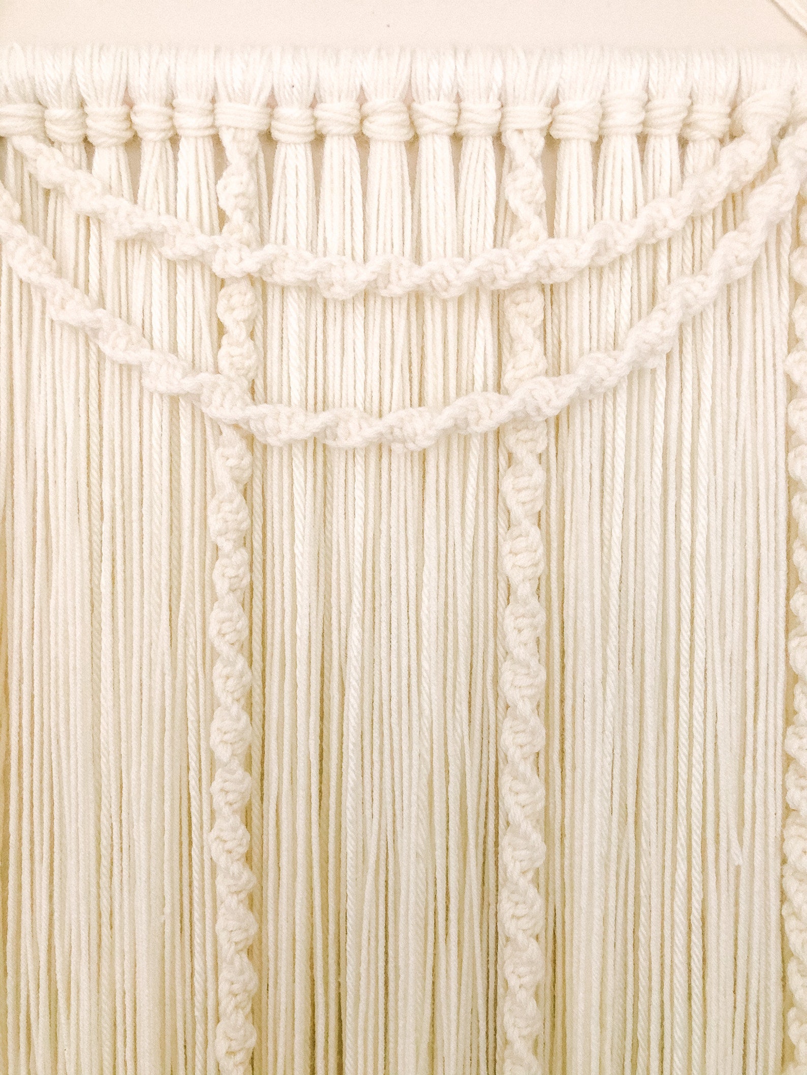 Macrame Wall Hanging Yarn Wall Hanging Ivory Yarn Etsy