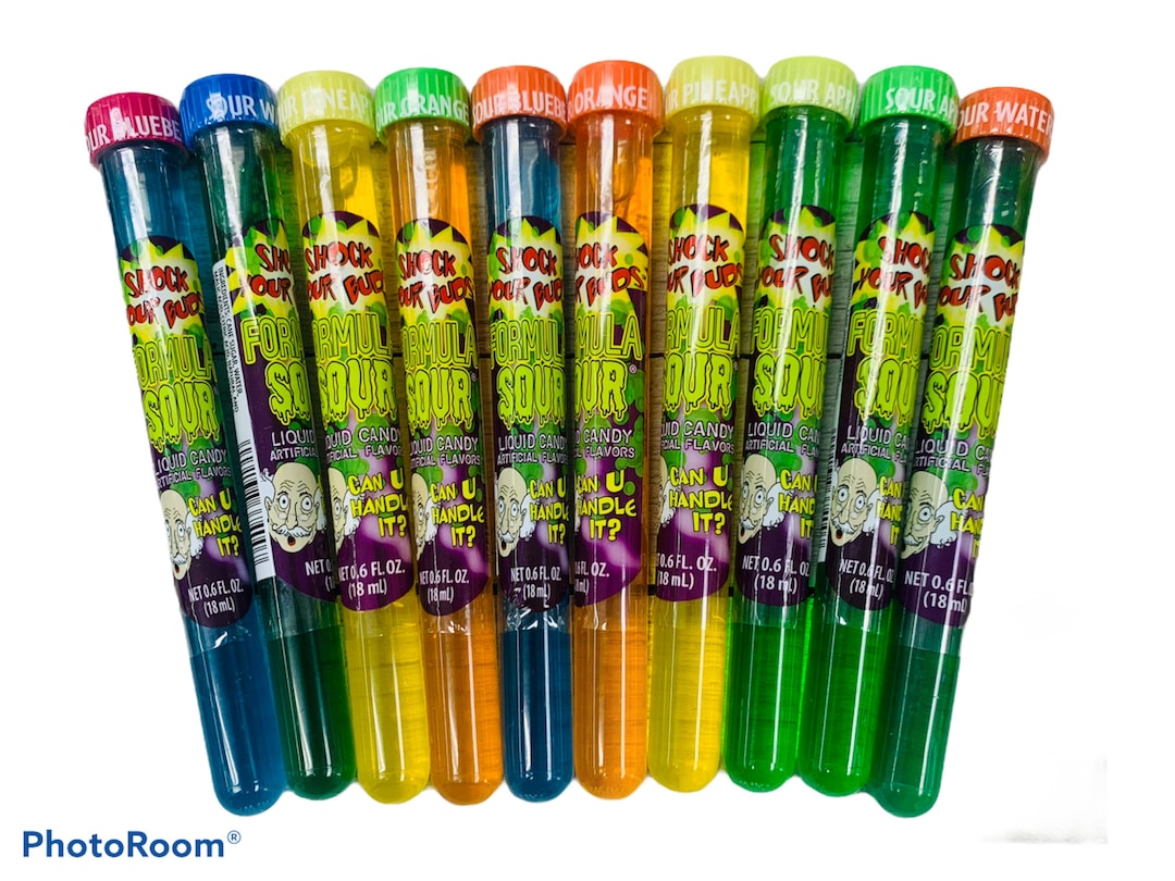 Sour Liquid Candy, Formula Sour, Sour Test Tube Candy, Sour Vials Etsy