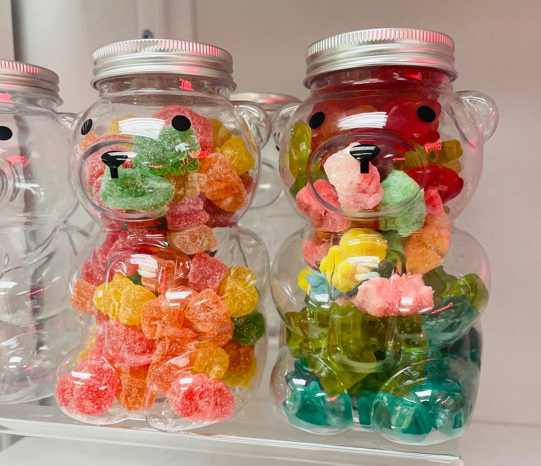 Gummy Bear Plastic Jar Filled With Gummy’s: Bear Shaped - Etsy