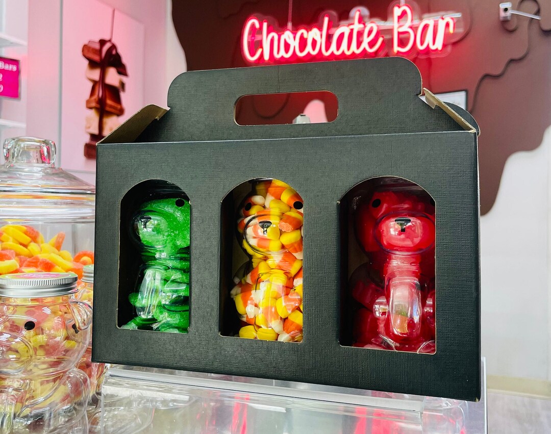 Gummy Bear Gift Set Gummy Bear Jars Gummy Bears 3 Jar Set Etsy