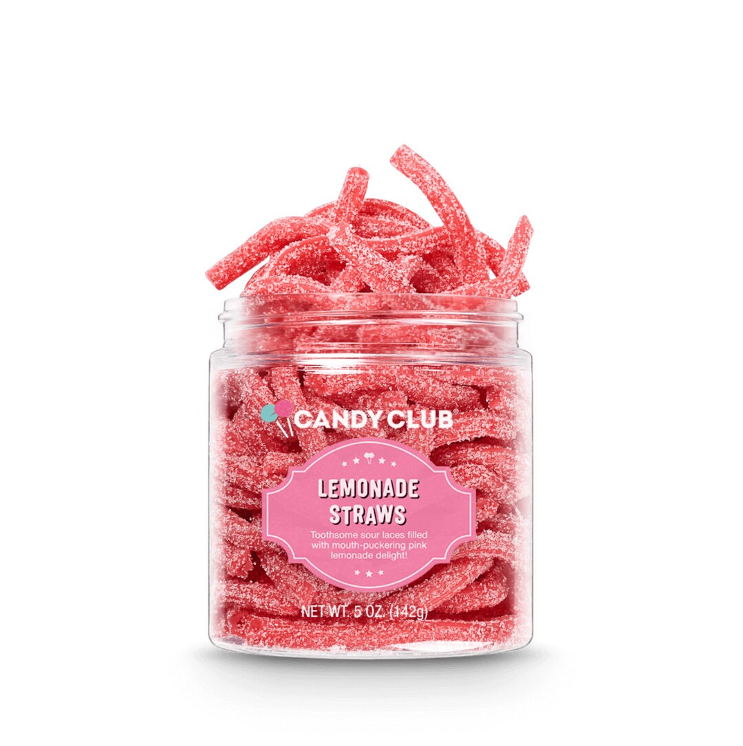 Pink Lemonade Gummy Straws Etsy