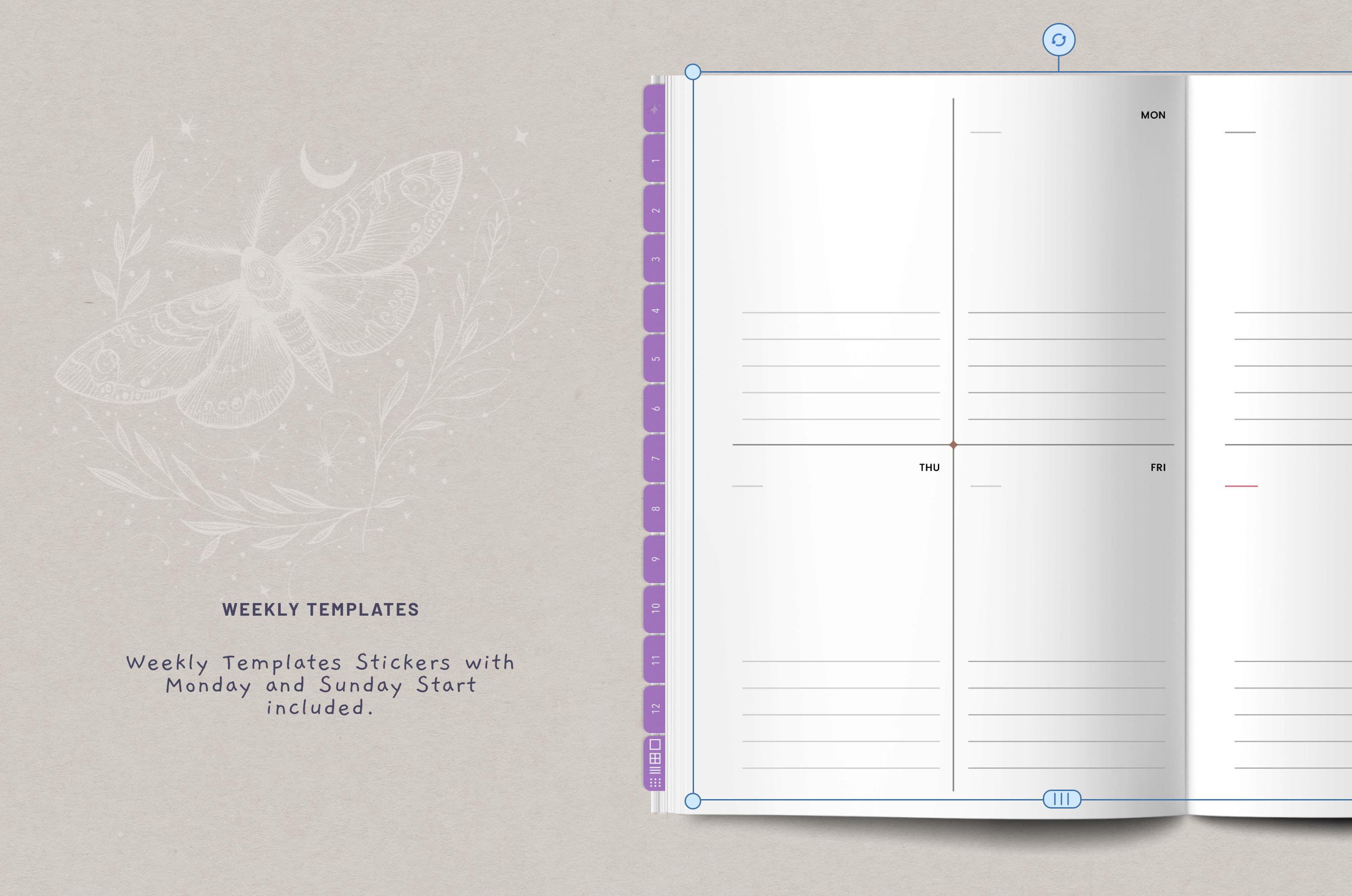 Digital Canvas – Blank Background Journal in Landscape Und Portrait for ...