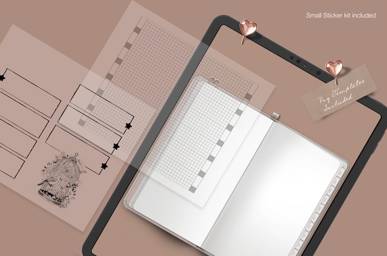 Realistic Journal.pdf Realistic Slim Digital Journal With Dashboard as Goodnotes or as PDF ...