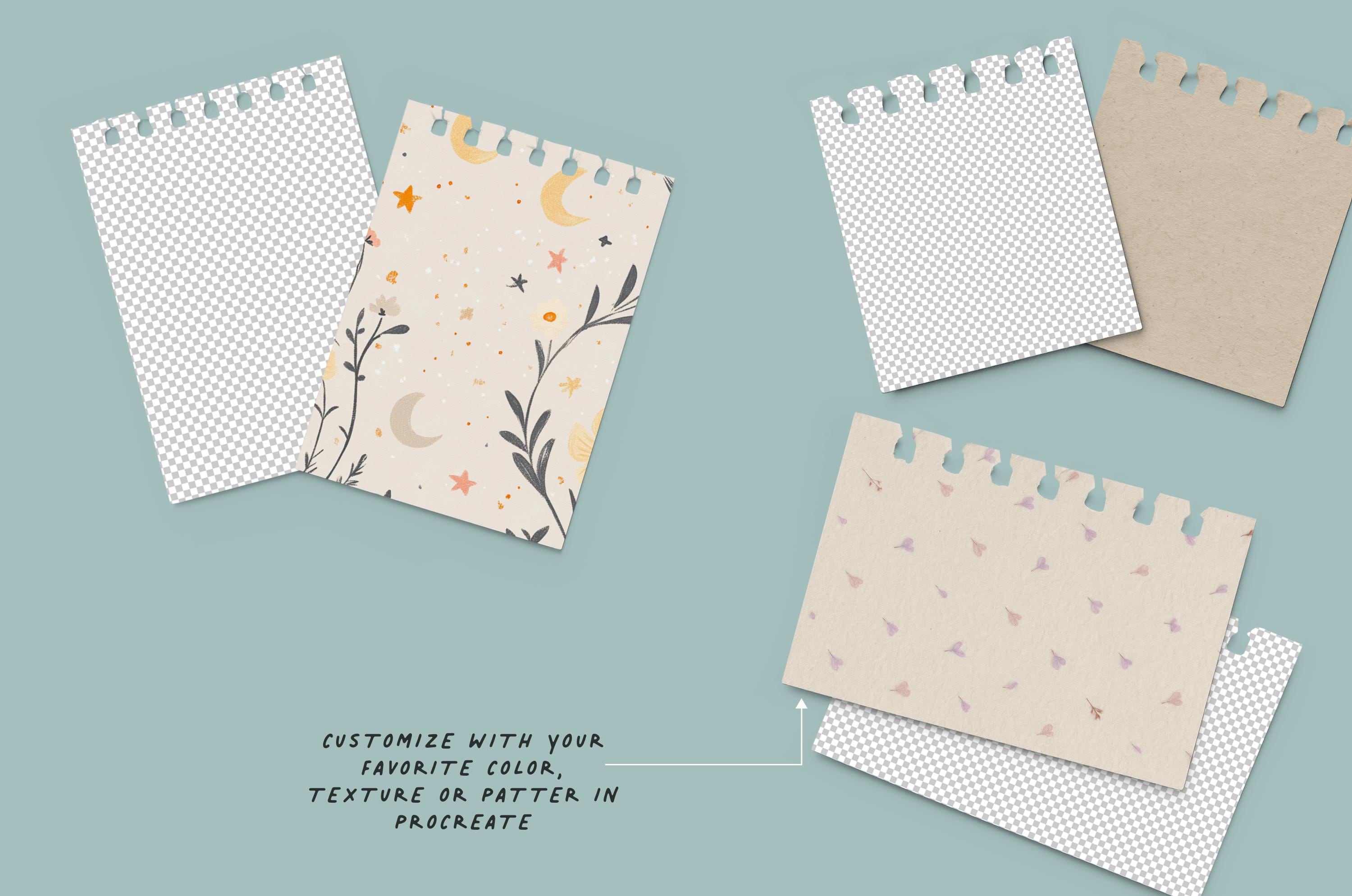 Procreate Notes Template Procreate Notes Creator Kit With Mockups - Etsy