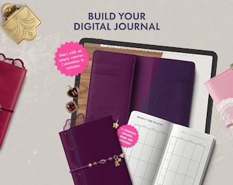 Digital Journal Romantic Academia | Euphoria | Luxury Goodnotes & Noteful Digital Canvas | 600+ Stickers | Digital Planner Bullet Journaling
