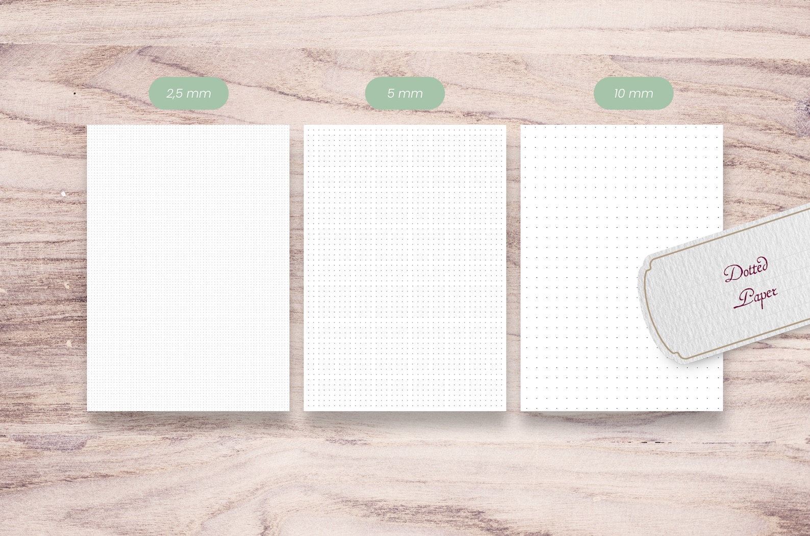 Borderless Squared Paper, Lined Paper, Dotted Paper - PDF and PNG ...