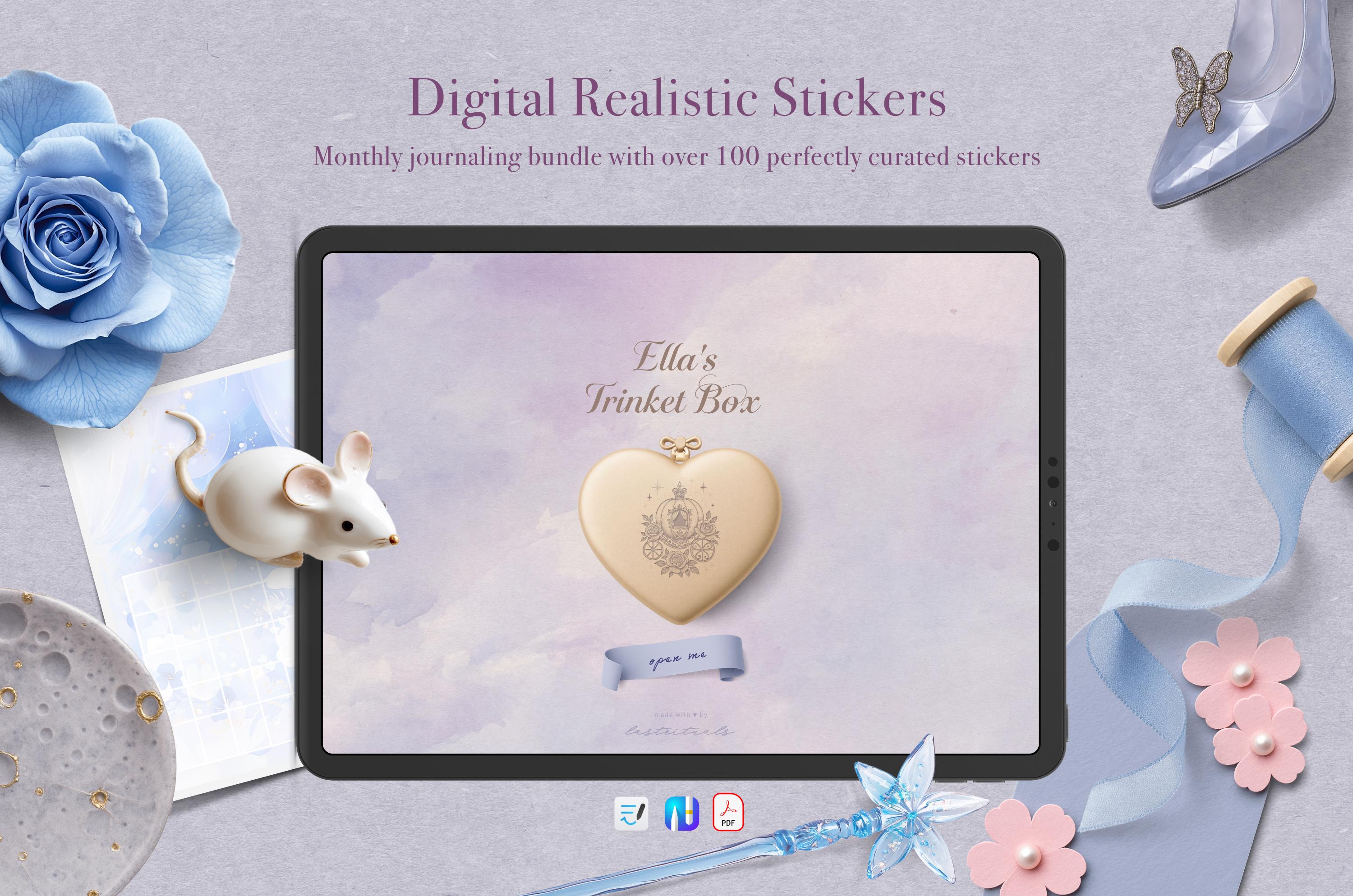 Ella’s Trinket Box – Monthly Digital Journaling Bundle – GoodNotes, Noteful and PNG