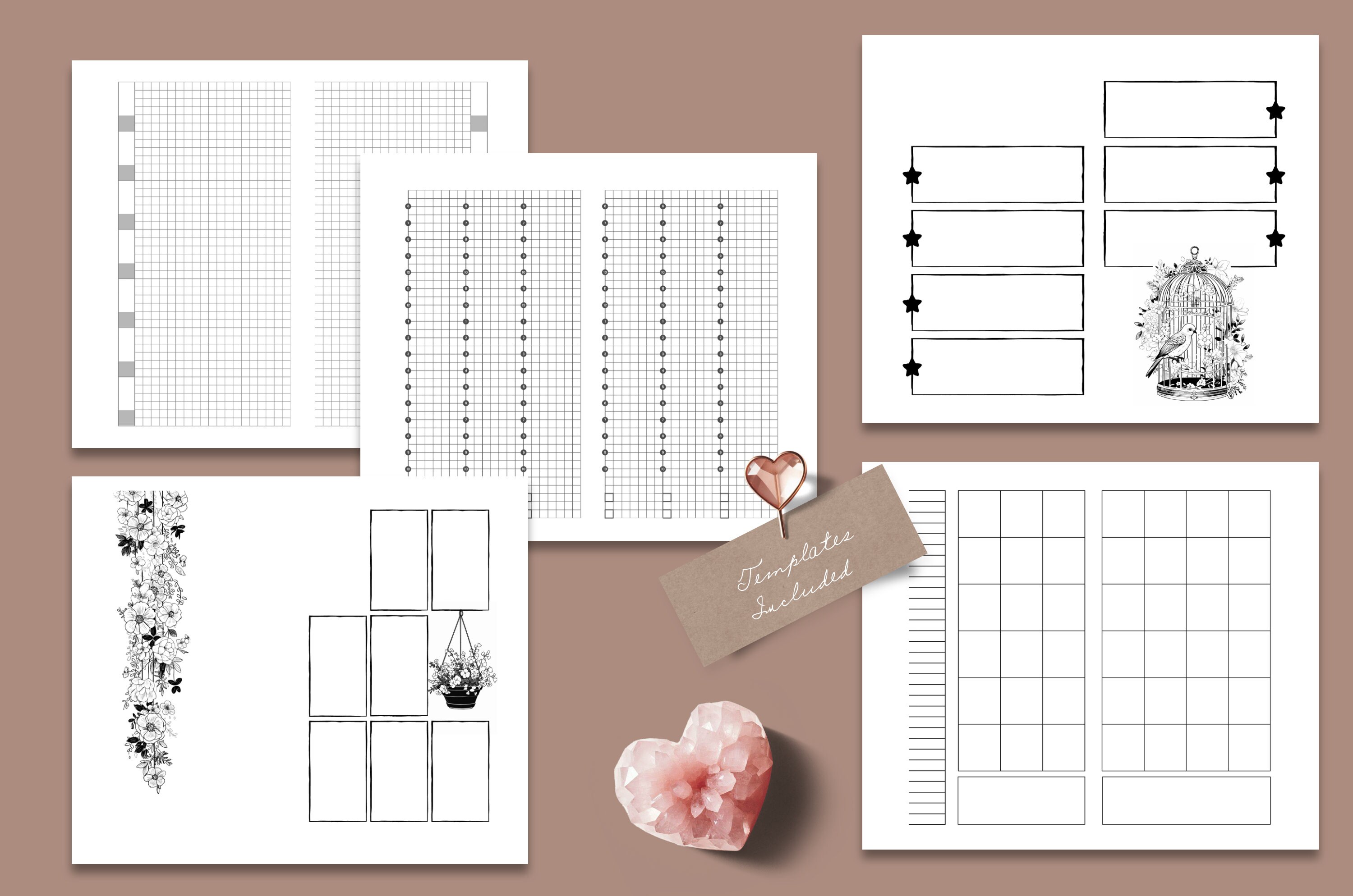 Realistic Journal.pdf Realistic Slim Digital Journal With Dashboard as Goodnotes or as PDF ...