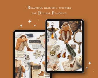 Dark Academia Mood Board – plik Goodnotes i PNG