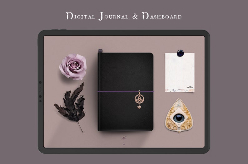 Journal Object Realistic Digital Journal, Goodnotes Desk Journal Undated Digital ...