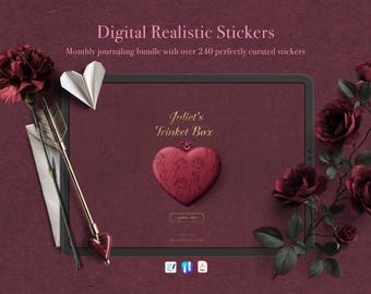 Romeo and Julias Trinket Box – +240 Sticker als Digital Journaling Kollektion – GoodNotes, Noteful and PNG