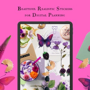 Color Pop Stationery - Realistic Digital Stickers, PNG and Goodnotes file