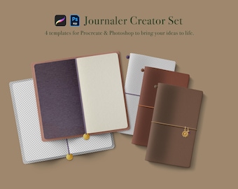 Slim Traveler Journal – PSD and Procreate Mockup