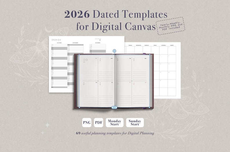 2026 Transparent Planner Templates – Quaterly, Monthly & Weekly ...