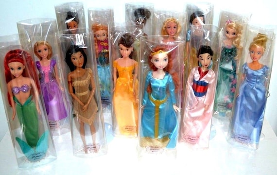 6 Disney Princess Dolls Sleeping Beauty Ariel Mulan Rapunzel Elsa and Anna  11 In