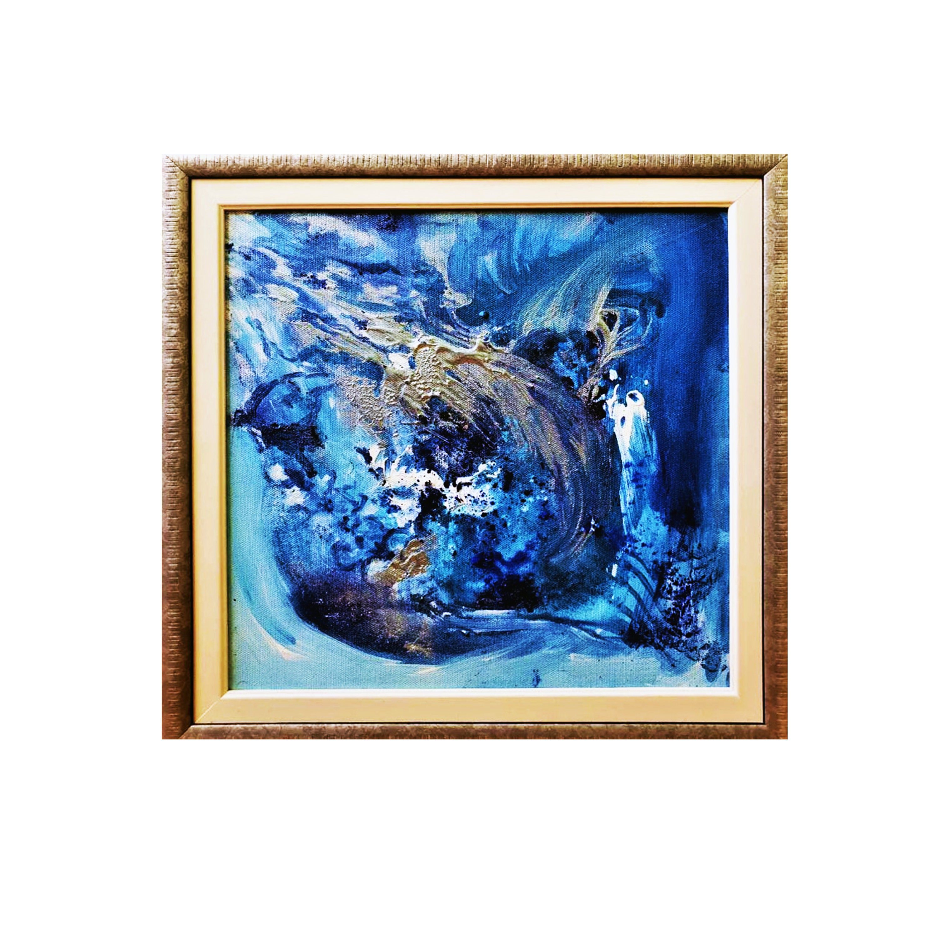 Instant Download Blue and Silver Wall Fine Art Decor Etsy