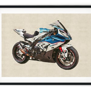 Aangepaste auto-illustratie Aangepaste fietsschilderij van foto Motorprint Aangepaste schets Gepersonaliseerde Vaderdagcadeaus Biker Cadeaus voor hem