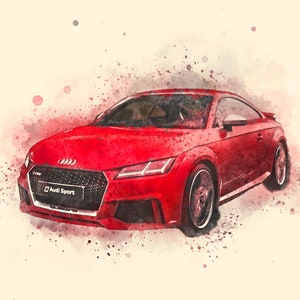 Gifts for him | Gift for car lovers | Christmas Car Gifts | Custom car sketch | Personalised car portrait