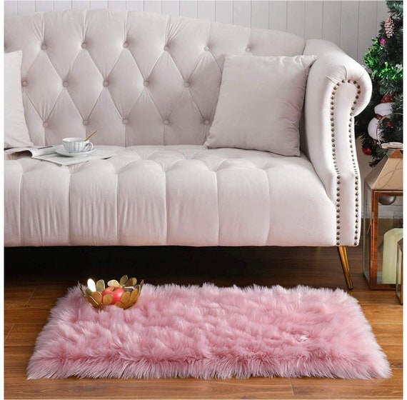 Nursery Decor 2x3 Feet Pink Rugpink Fur Rugrugs for Etsy